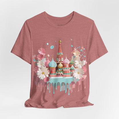 Natural Cotton Tee Shirt - Beautiful Places Collection - Moscow Printify