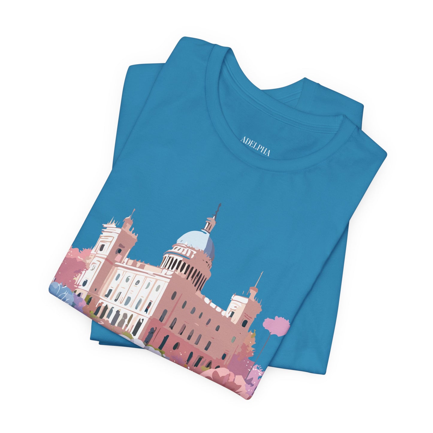 Natural Cotton Tee Shirt - Beautiful Places Collection - Madrid