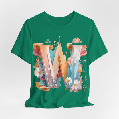 Natural Cotton Tee Shirt - Letters Collection - W Printify