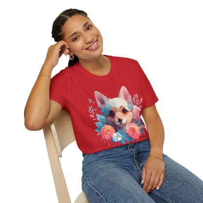 Dog Shirt Unisex Animal Print Tee With Cute Dog Designs And Comfort