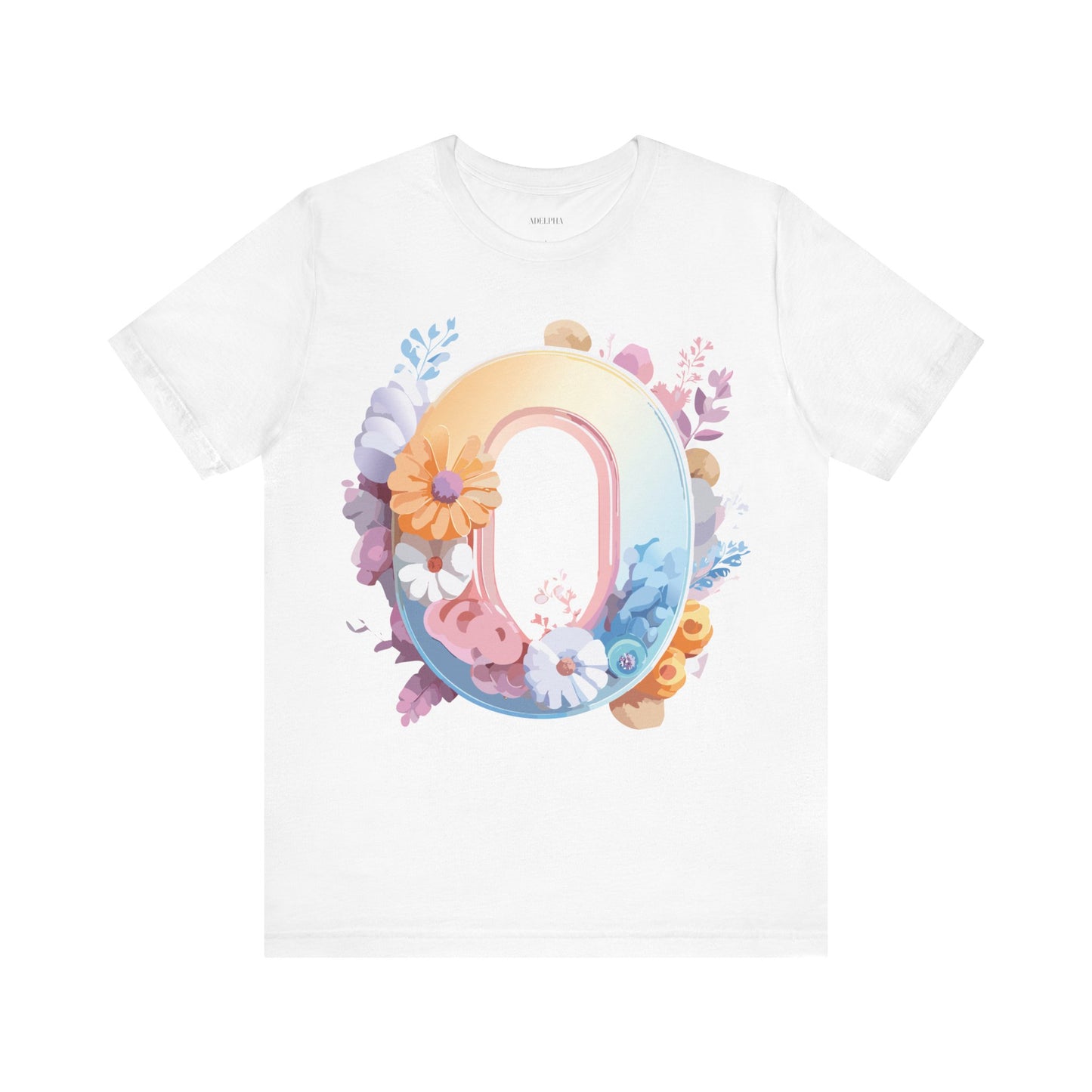 Natural Cotton Tee Shirt - Letters Collection - O