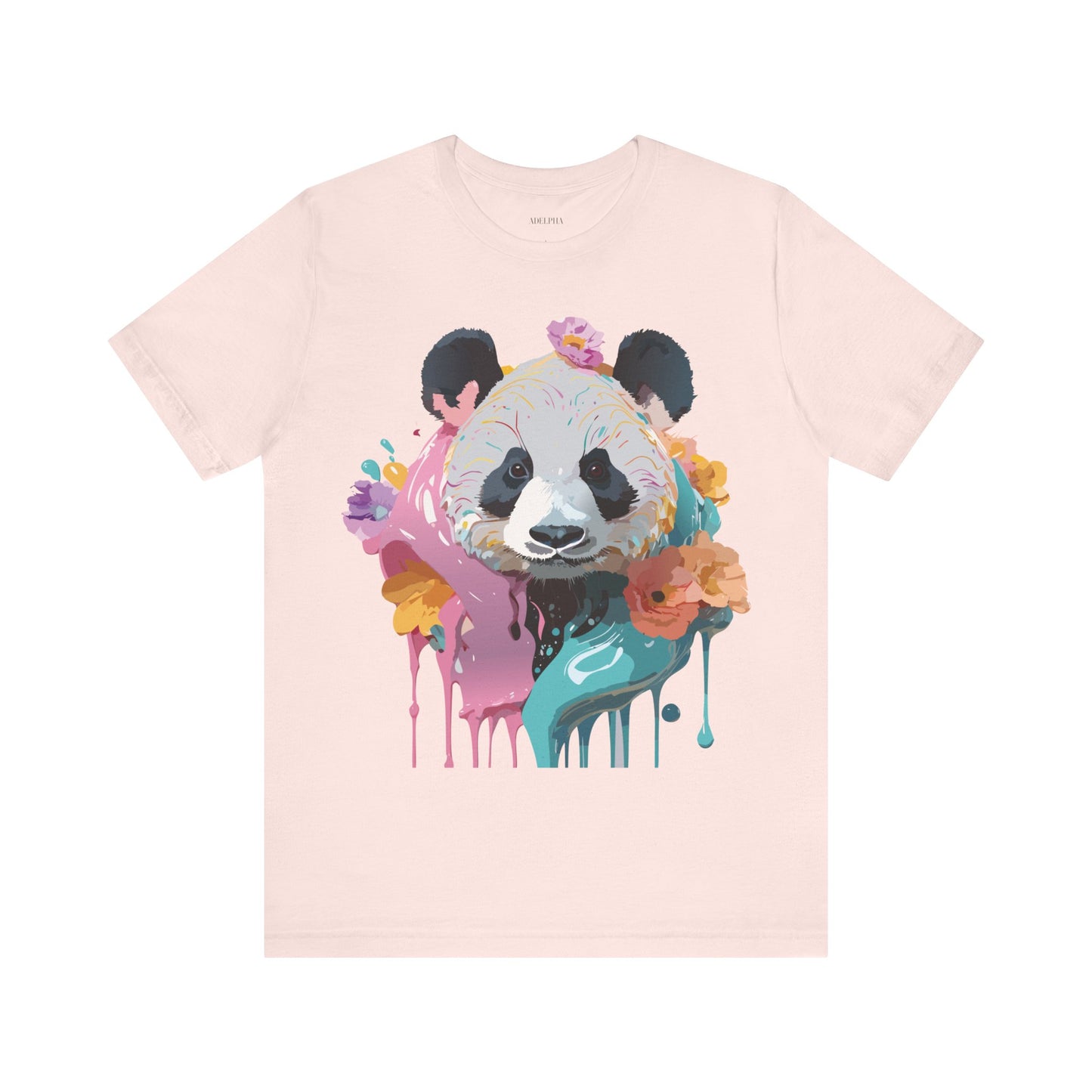 T-shirt en coton naturel avec panda