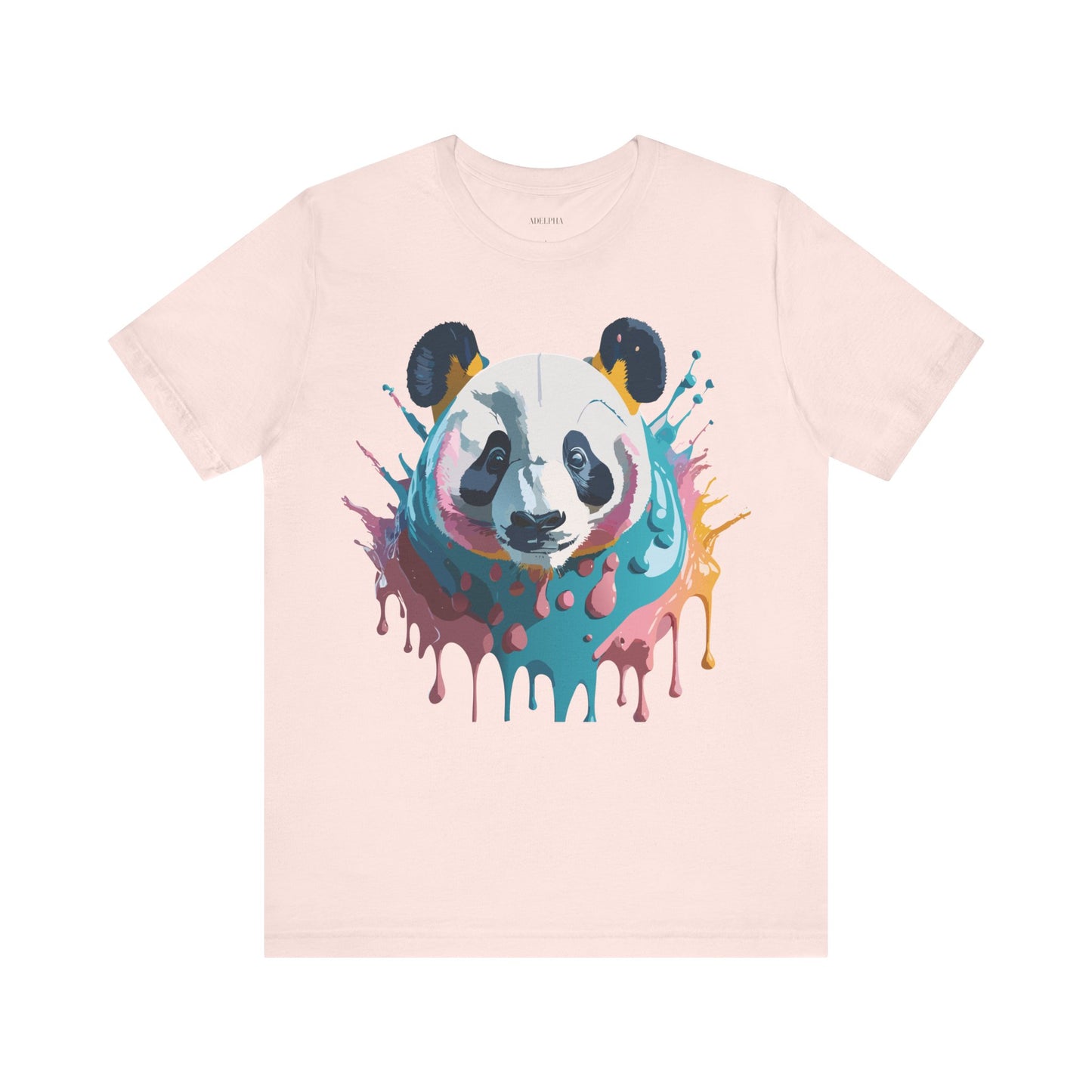 Natural Cotton Tee Shirt with Panda