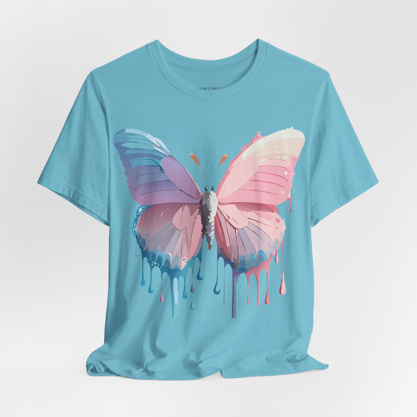 T-shirt en coton naturel avec papillon