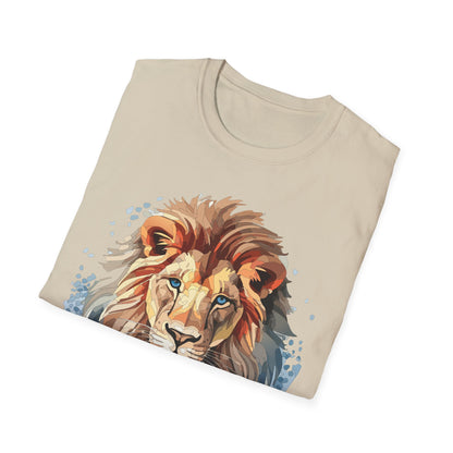 Unisex Lion Shirt Gildan Softstyle 64000 Tee 100 Percent Ring Spun Cotton