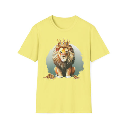 Unisex Lion Shirt Animal Tee Softstyle Gildan 64000 100 Percent Cotton Tee