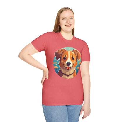Dog Shirt Unisex Animal Tee One Hundred Percent Cotton Softstyle Gildan 64000