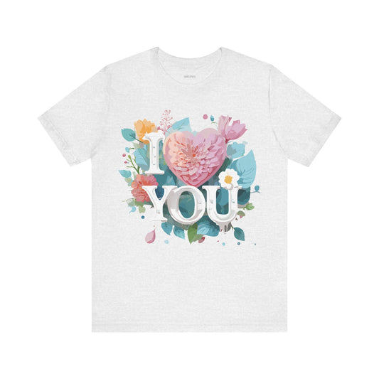 T-shirt en coton naturel - Collection Love story