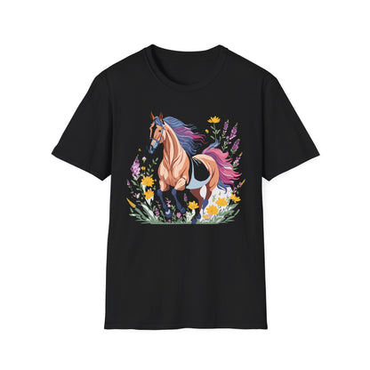 Horse Shirt Unisex Softstyle 64000 Cotton Tee Gildan 100 Percent Ring Spun