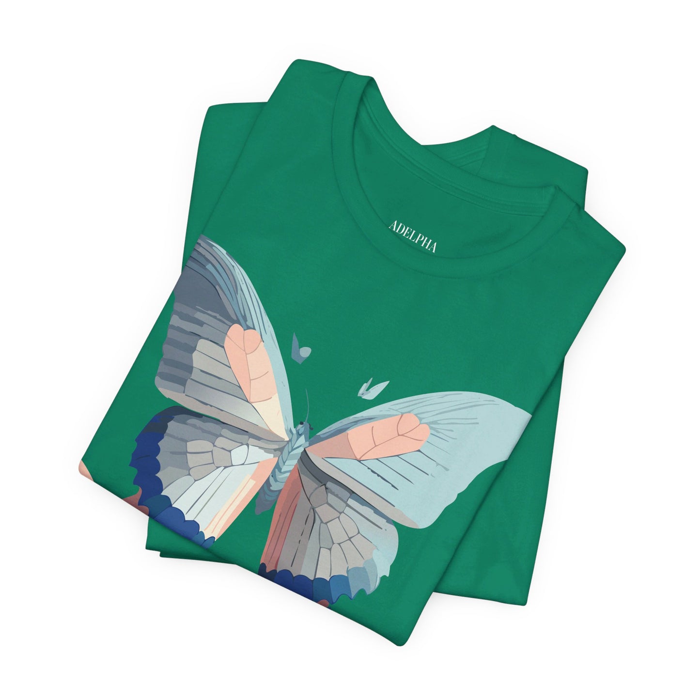 T-Shirt aus natürlicher Baumwolle mit Schmetterling