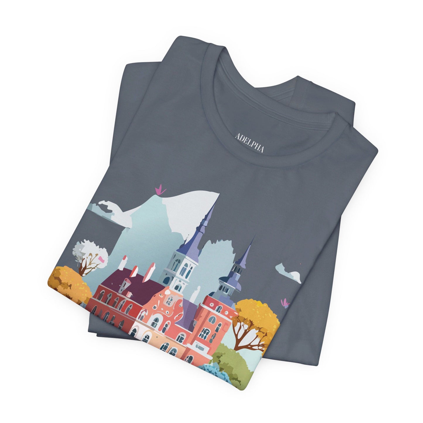 Natural Cotton Tee Shirt - Beautiful Places Collection - Warnemünde and Rostock - Germany