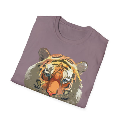 Unisex Tiger Shirt Gildan Softstyle 64000 Cotton Tee For Everyday Comfort