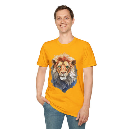 Lion Shirt Unisex Animal Tee Gildan Softstyle 64000 Cotton Tee