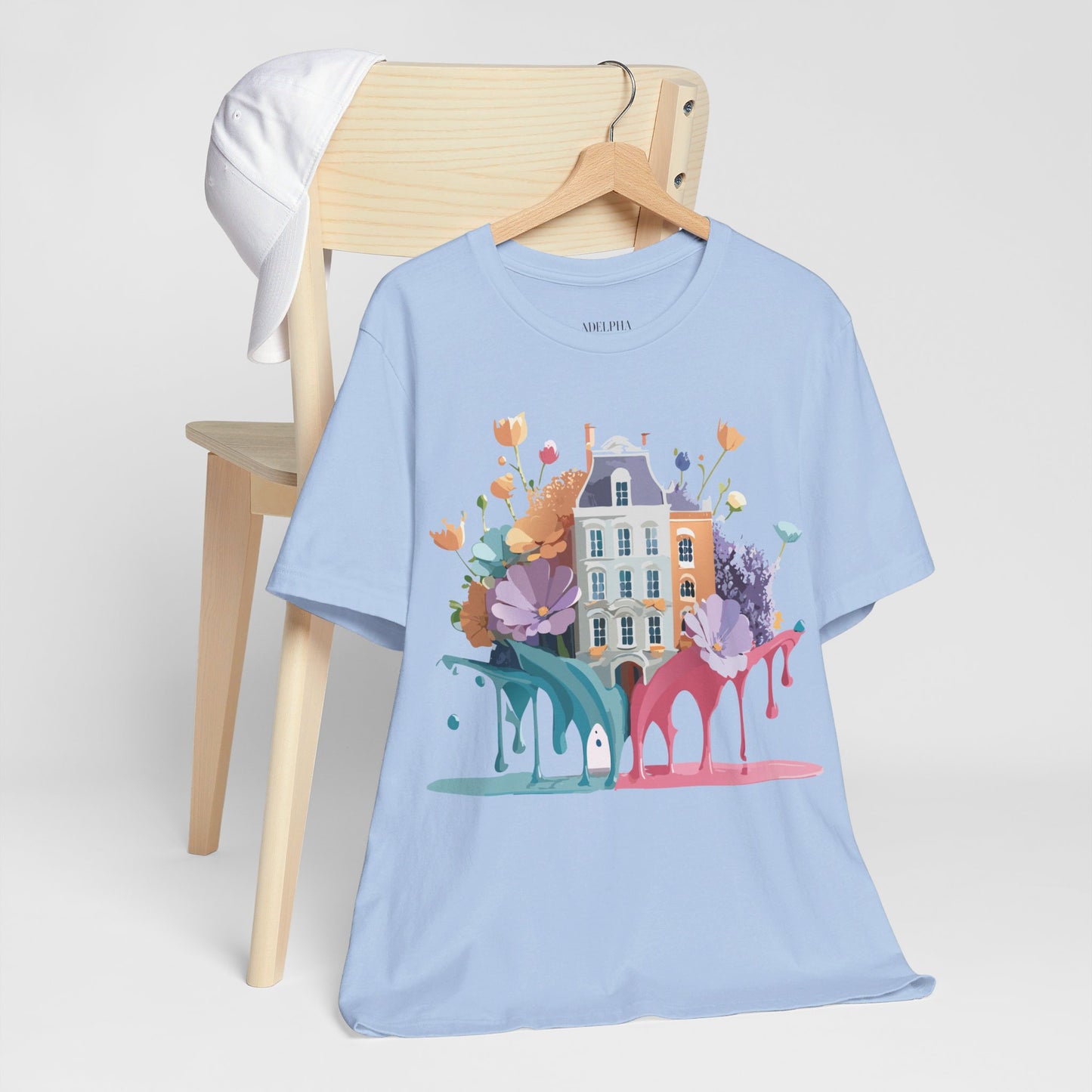 Natural Cotton Tee Shirt - Beautiful Places Collection - Amsterdam