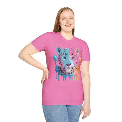 Unisex Cheetah Shirt Gildan Softstyle 64000 Short Sleeve Tee