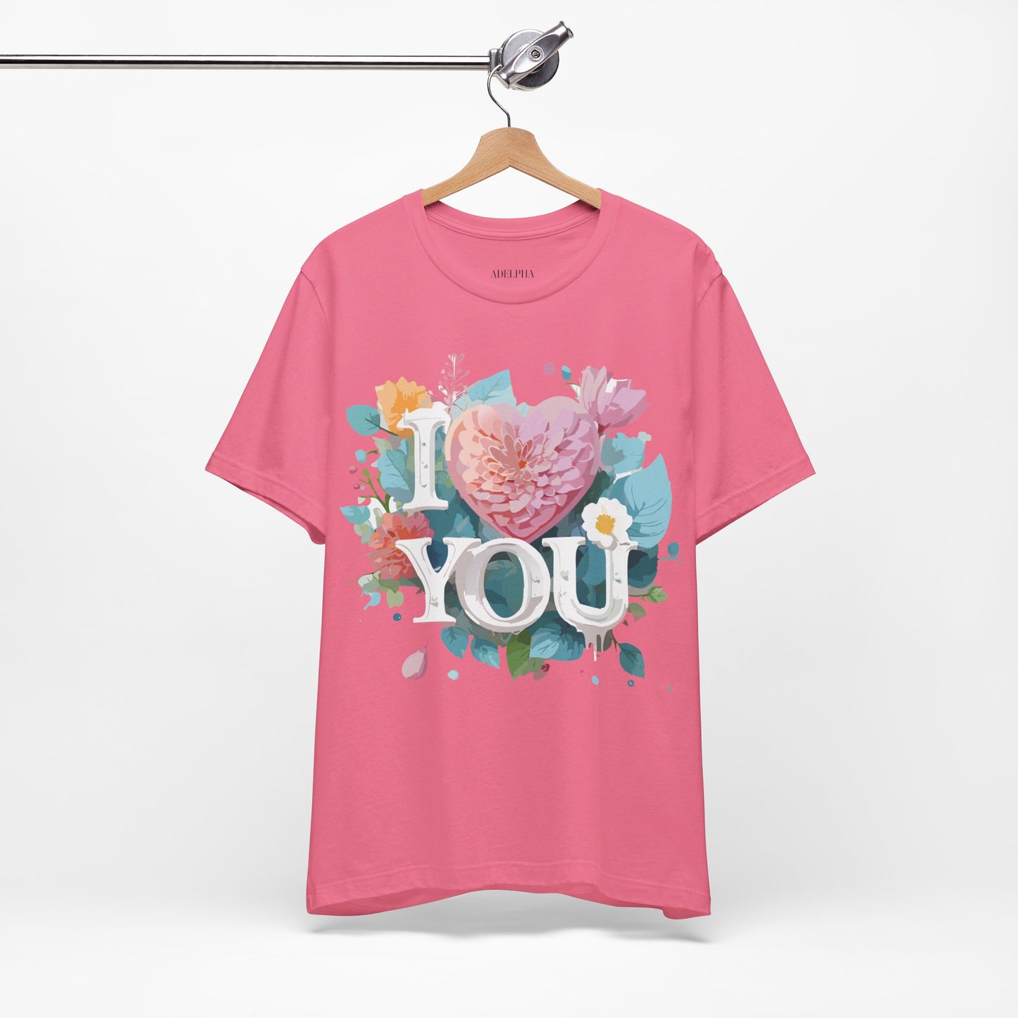 T-Shirt aus natürlicher Baumwolle – Love Story-Kollektion