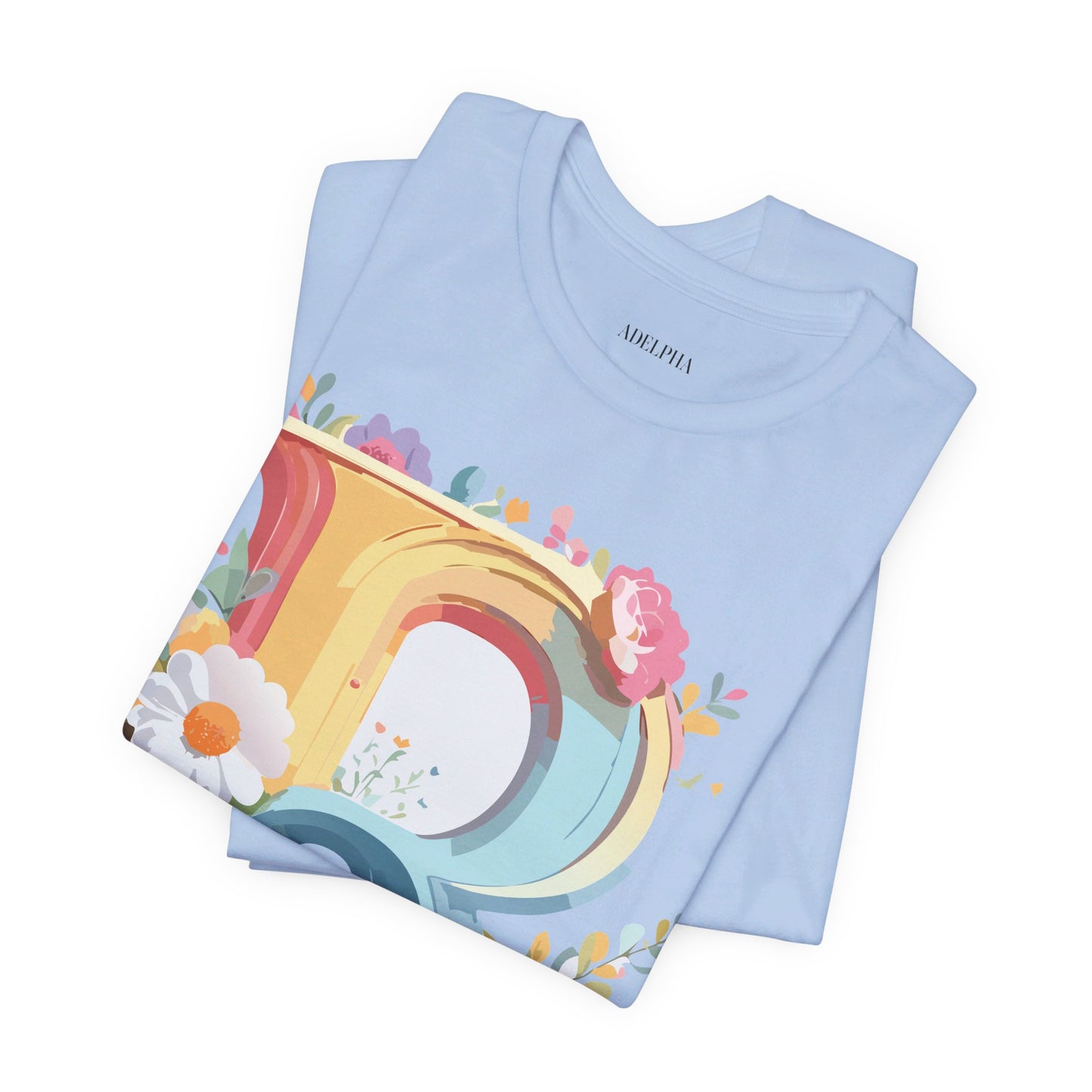 T-shirt en coton naturel - Collection Lettres - R