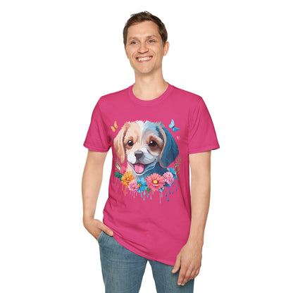 Dog Shirt Unisex Softstyle Tee Gildan 64000 100 Percent Ring Spun Cotton