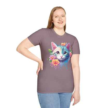 Cat Shirt Unisex Cat Lover Tee Premium Gildan Softstyle 64000 Lightweight