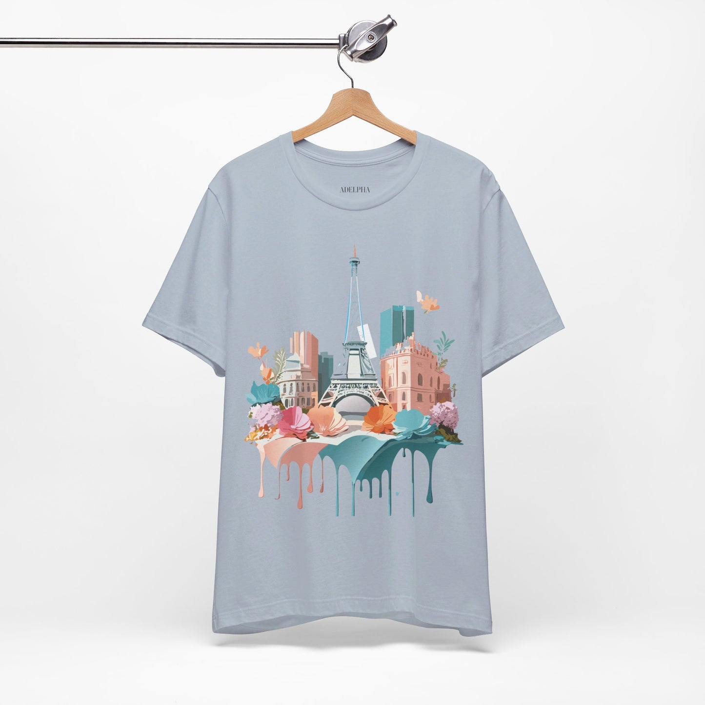 Natural Cotton Tee Shirt - Beautiful Places Collection - Paris