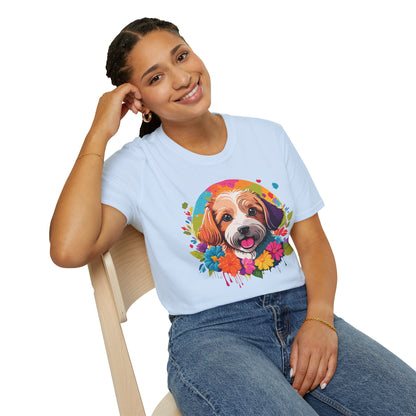 Unisex Dog Shirt Softstyle Cotton Tee Gildan 64000 Animal Tee