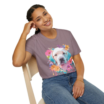 Dog Shirt Unisex Animal Tee Softstyle Gildan 64000 Short Sleeve Tee