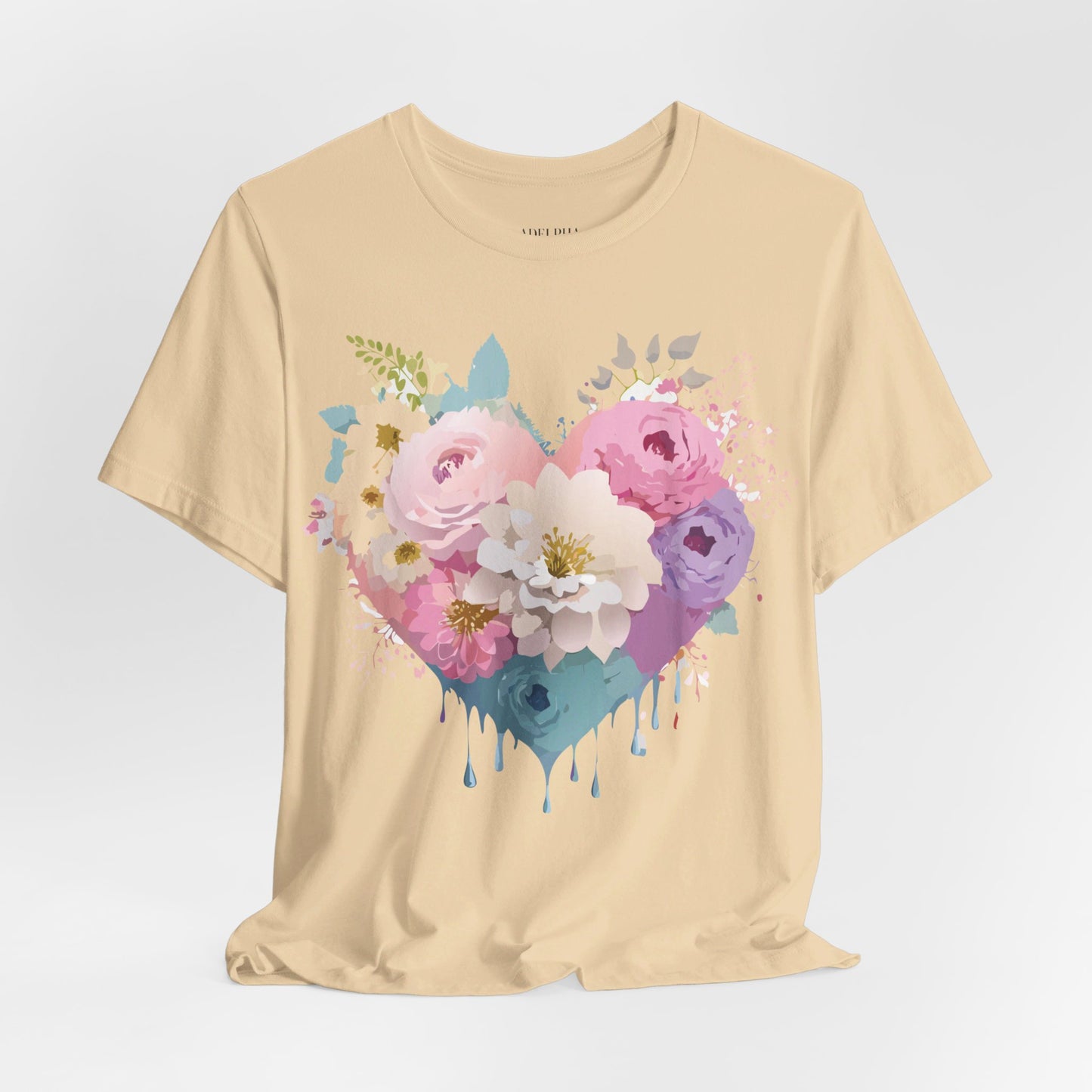 T-Shirt aus natürlicher Baumwolle – Love Story-Kollektion