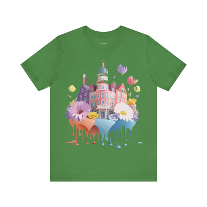 Natural Cotton Tee Shirt - Beautiful Places Collection - Amsterdam Printify