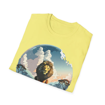 Lion Shirt Unisex Animal Tee Gildan Softstyle 64000 One Hundred Percent Cotton