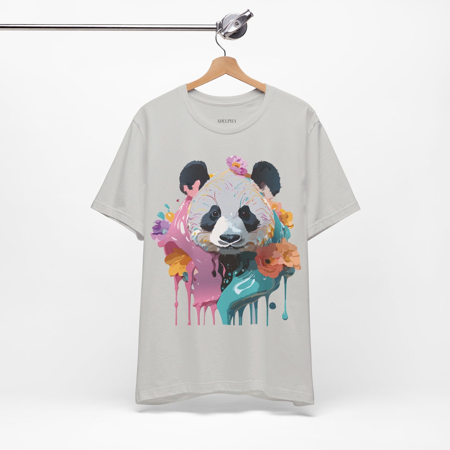 T-shirt en coton naturel avec panda