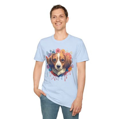 Unisex Dog Shirt Animal Print Tee Gildan Softstyle 64000 Cotton