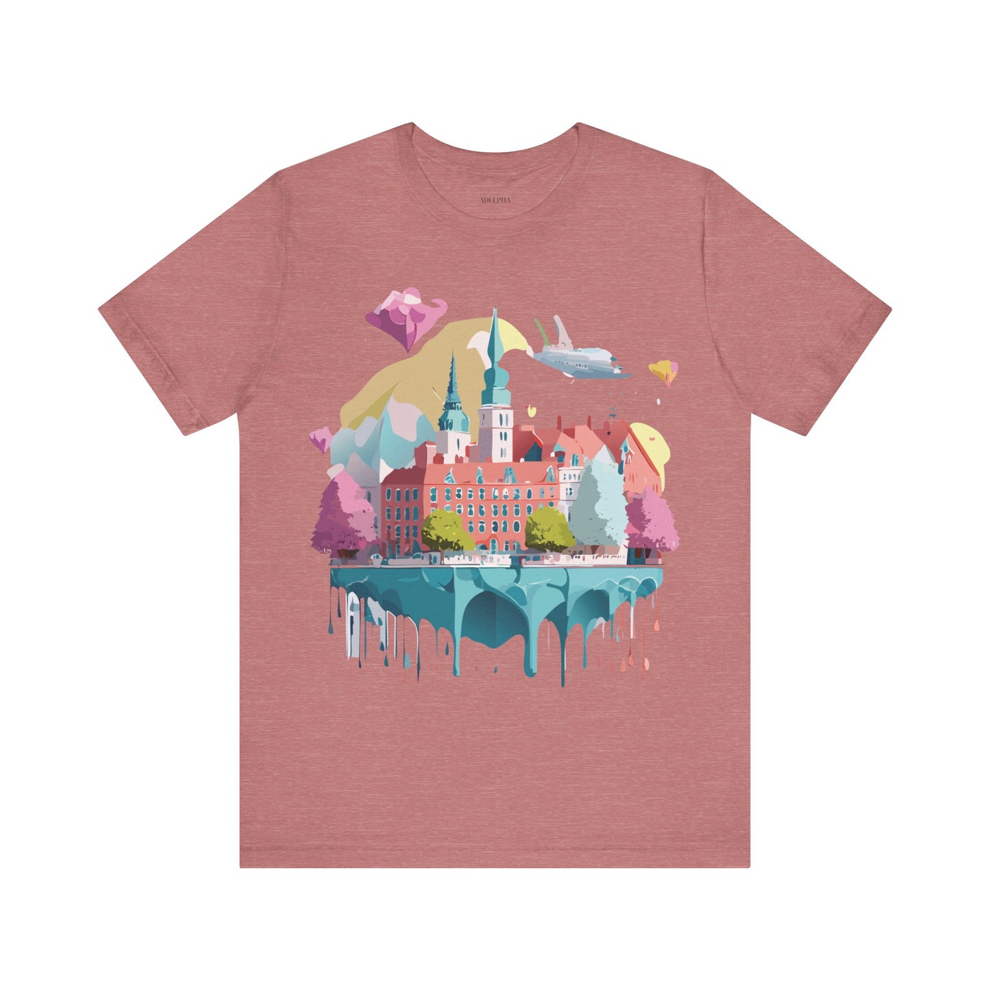 Natural Cotton Tee Shirt - Beautiful Places Collection - Warnemünde and Rostock - Germany