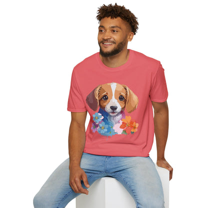 Unisex Dog Shirt Animal Graphic Tee Soft Cotton Gildan 64000
