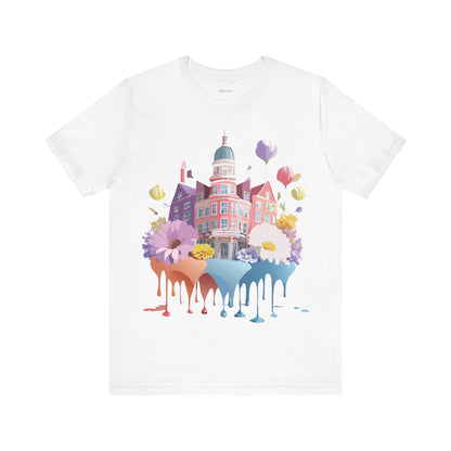 Natural Cotton Tee Shirt - Beautiful Places Collection - Amsterdam Printify