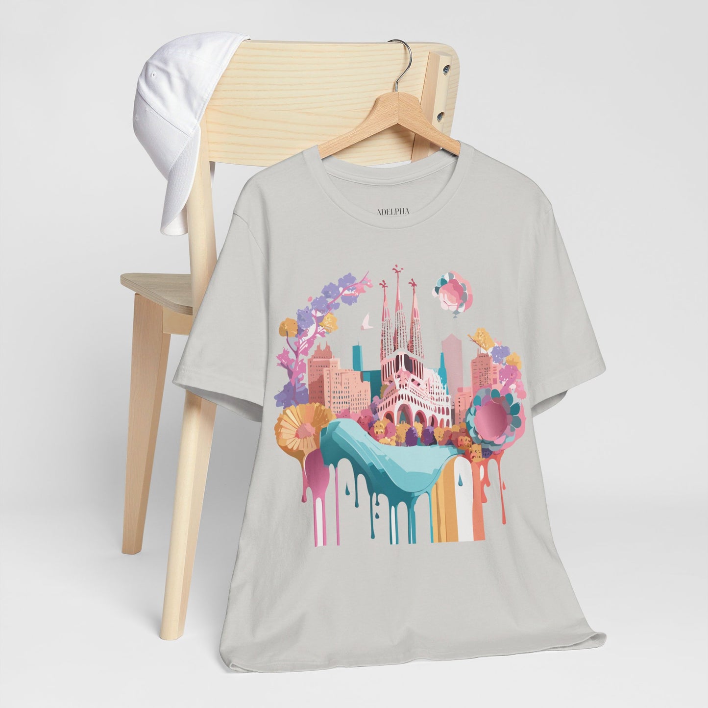 T-Shirt aus natürlicher Baumwolle – Kollektion „Beautiful Places“ – Barcelona