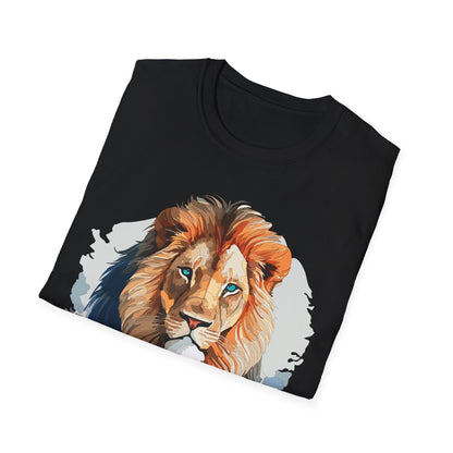 Lion Shirt Unisex Animal Tee Gildan Softstyle 64000 100 Percent Ring Spun Cotton
