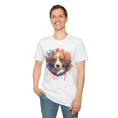 Unisex Dog Shirt Animal Print Tee Gildan Softstyle 64000 Cotton