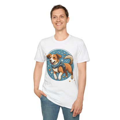 Unisex Dog And Animal Print Shirt Gildan Softstyle 64000 Tee