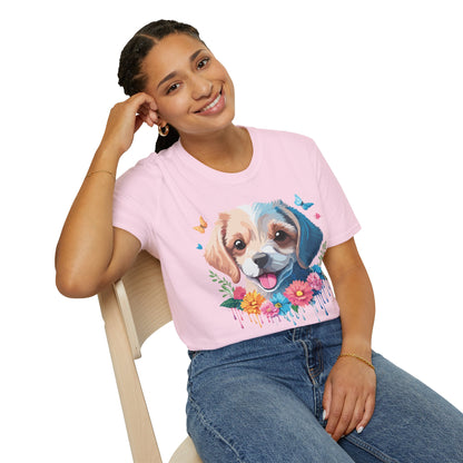 Dog Shirt Unisex Softstyle Tee Gildan 64000 100 Percent Ring Spun Cotton