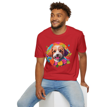 Unisex Dog Shirt Softstyle Cotton Tee Gildan 64000 Animal Tee
