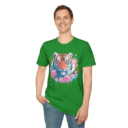 Unisex Tiger Shirt Gildan Softstyle 64000 Cotton Tee Everyday Comfort