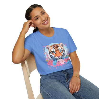 Tiger Shirt Unisex Softstyle T Shirt Gildan 64000 Animal Tee