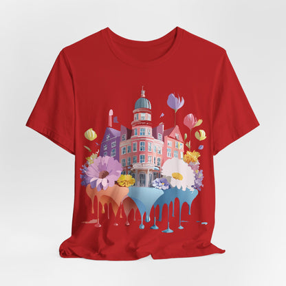 Natural Cotton Tee Shirt - Beautiful Places Collection - Amsterdam Printify