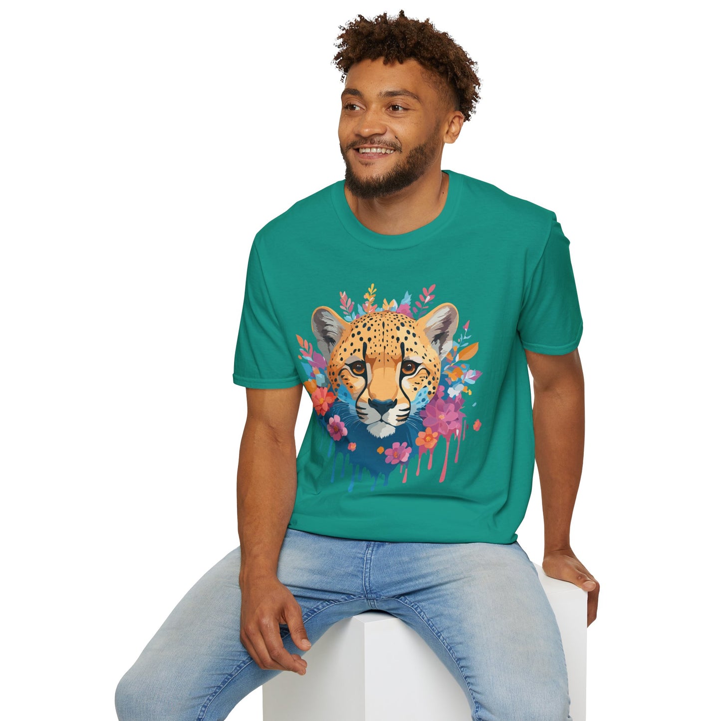 Cheetah Shirt, Shirt with Cheetah, Cheetah Tee, Shirt with Animals