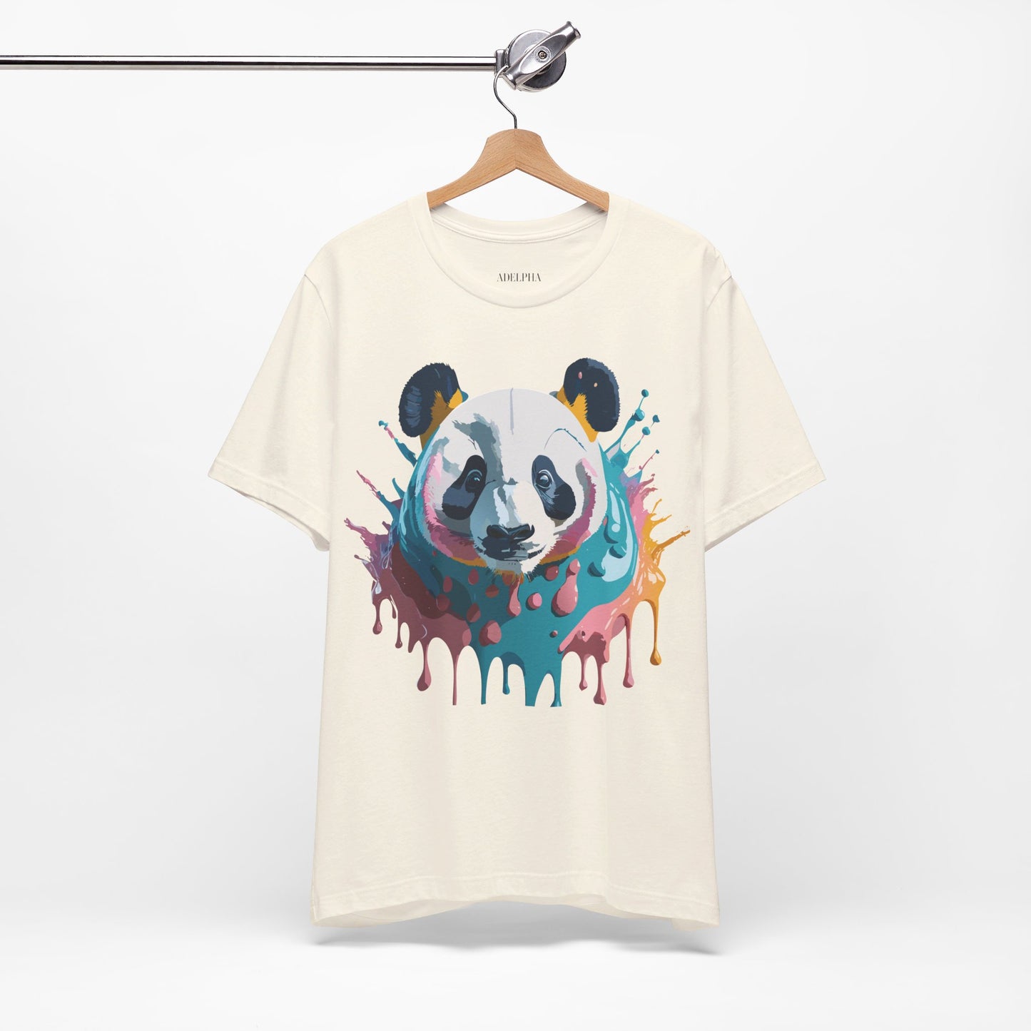 T-Shirt aus natürlicher Baumwolle mit Panda