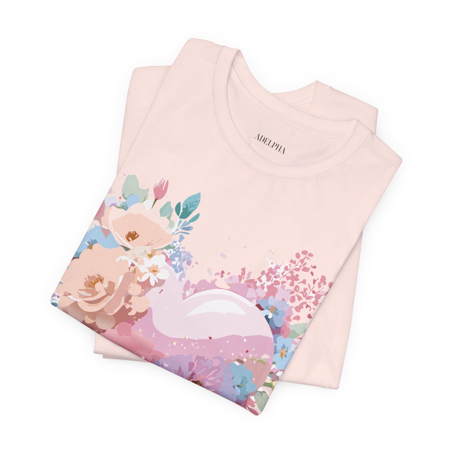 T-shirt en coton naturel - Collection Love story