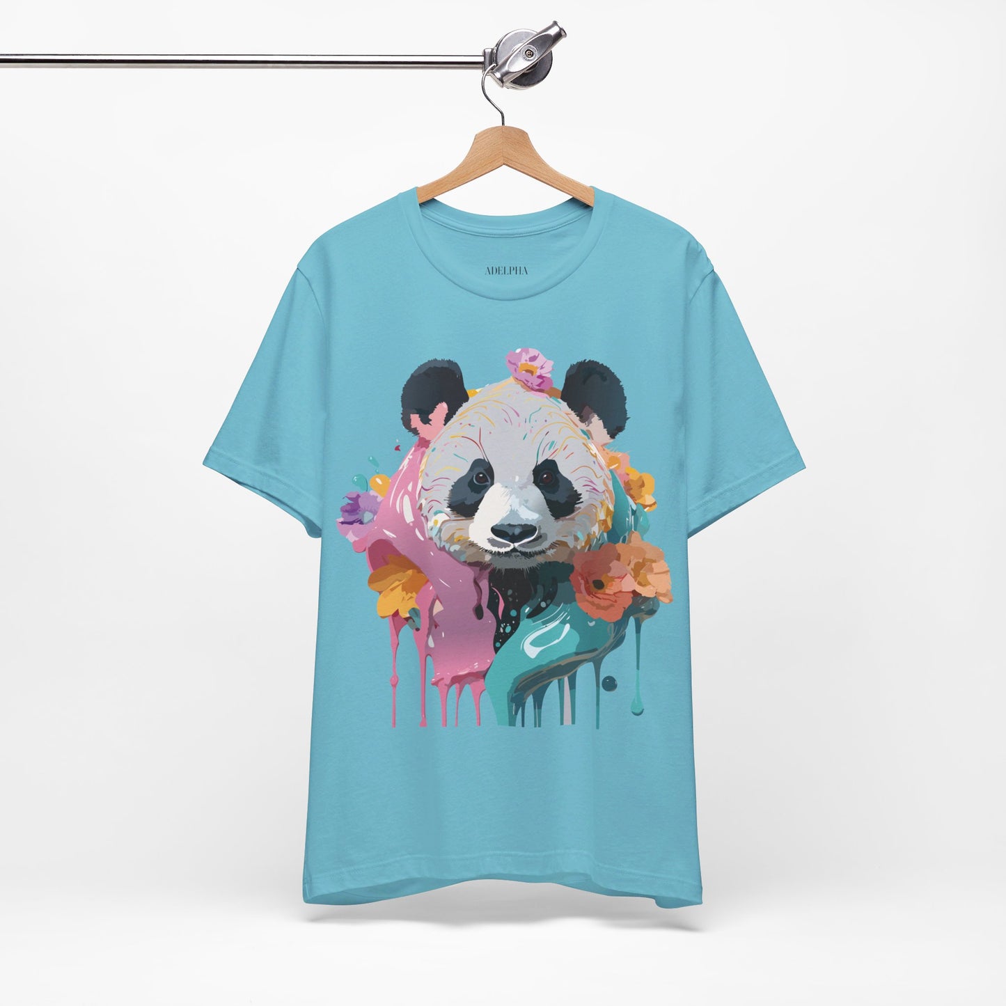 T-shirt en coton naturel avec panda