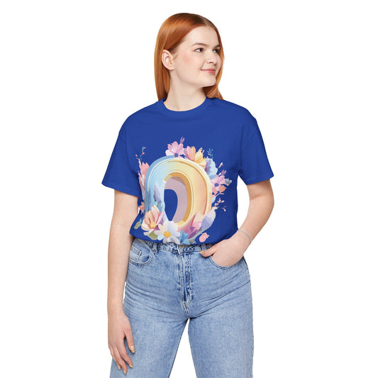 Natural Cotton Tee Shirt - Letters Collection - O Printify