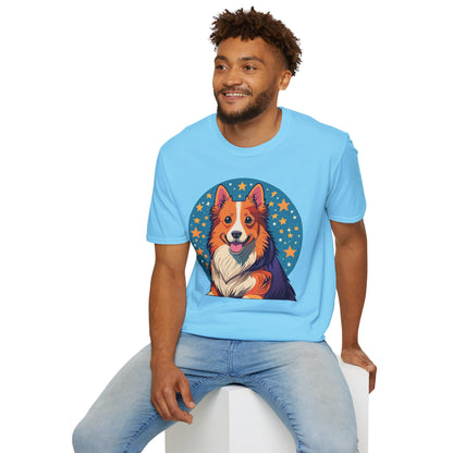 Unisex Dog Shirt Animal Print Tee Gildan Softstyle 64000 Tee