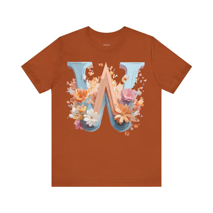 Natural Cotton Tee Shirt - Letters Collection - W Printify